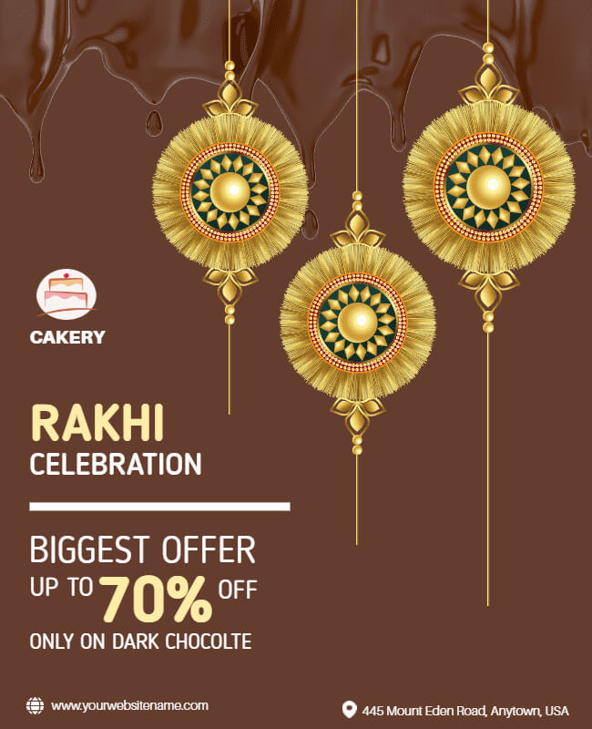 Rakhi Discounted Delights Poster Template