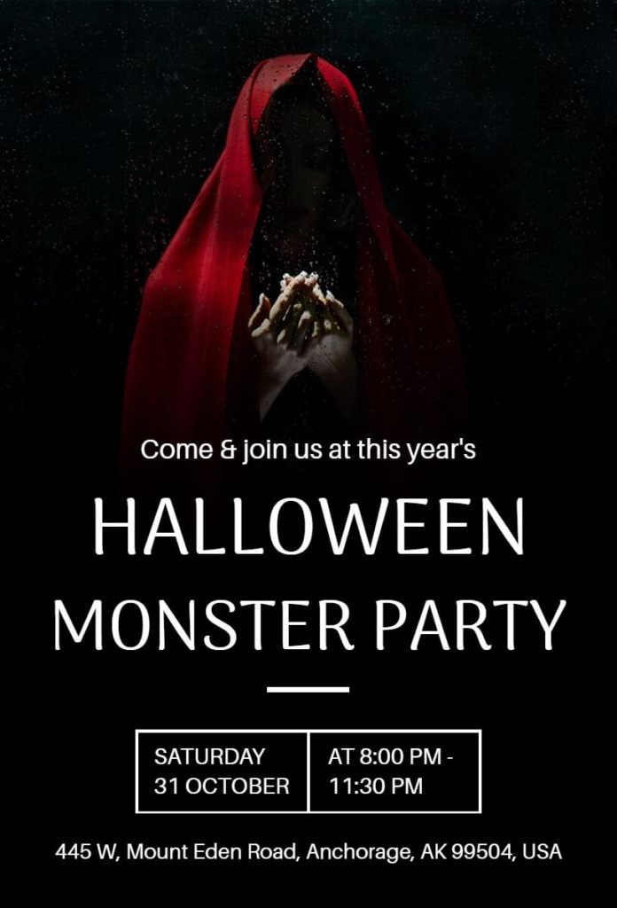 Monster Mash Masquerade Invitation Template