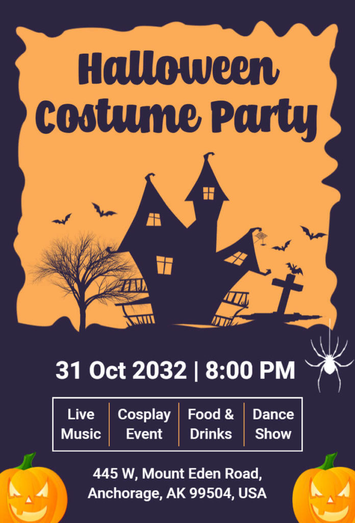 Boo-tiful Costume Party Invitation Template