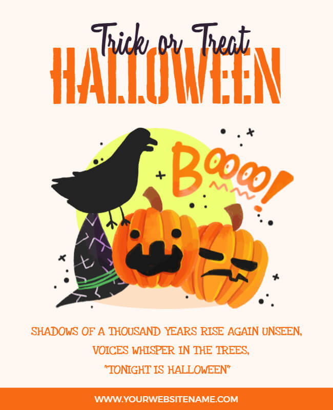 Spirit Halloween Poster Template