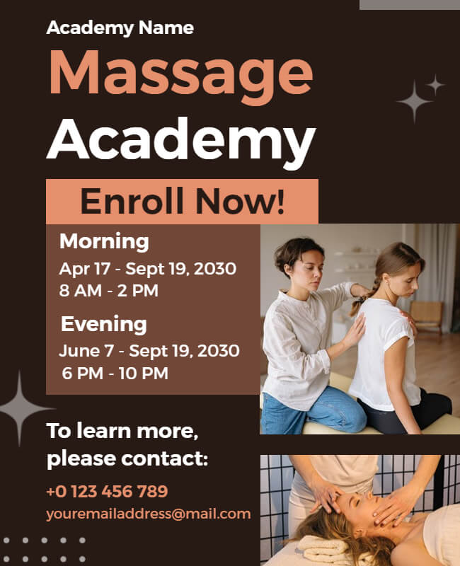 Creative Massage Flyer Examples