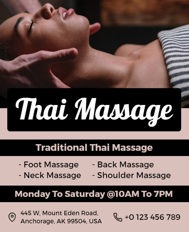 Thai Massage Flyer