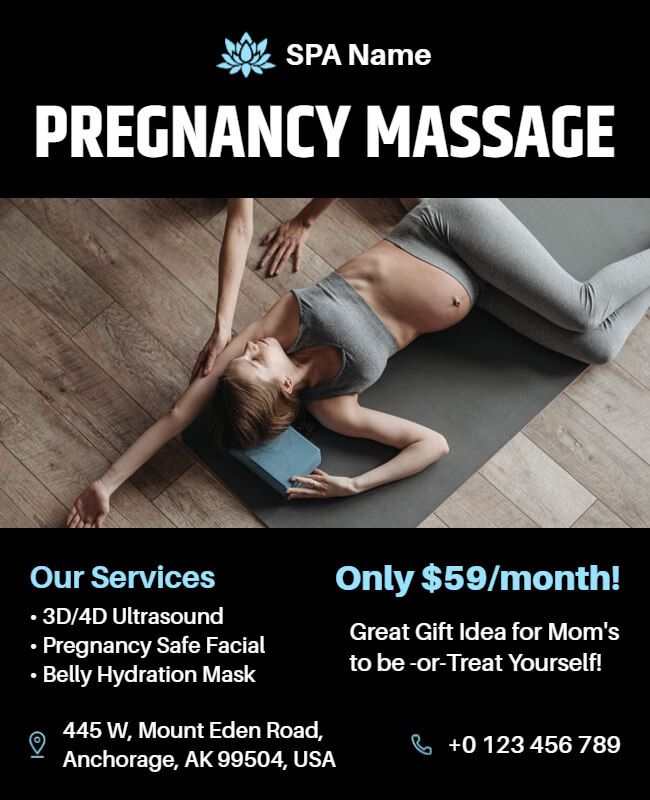 Pregnancy Massage Flyer