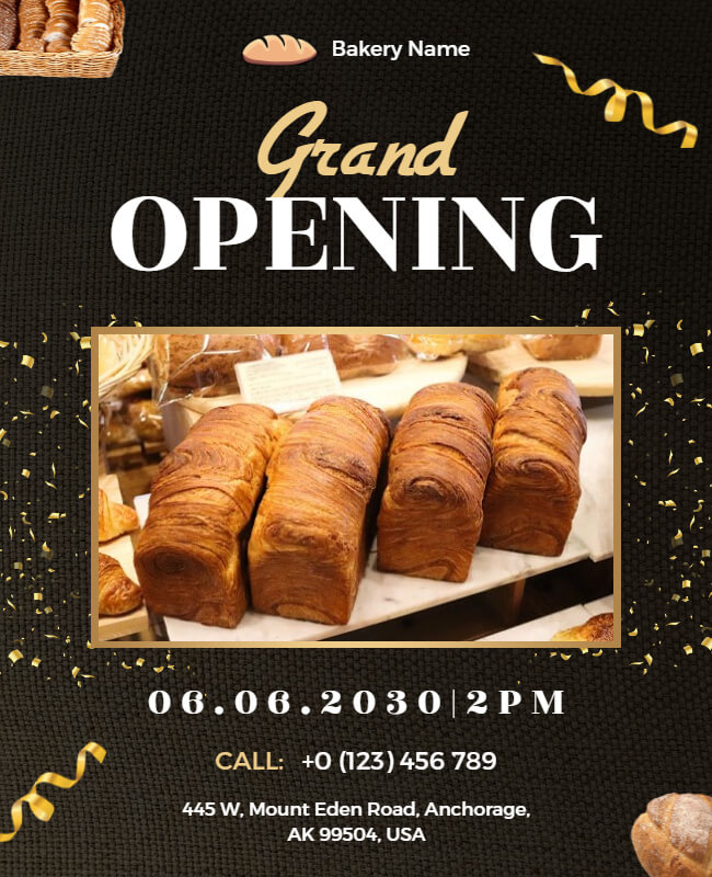 Bakery Grand Opening Flyer