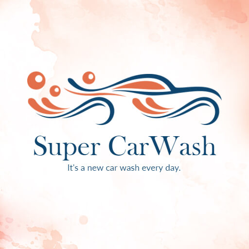 Minimalist Car Wash Logo Idea
