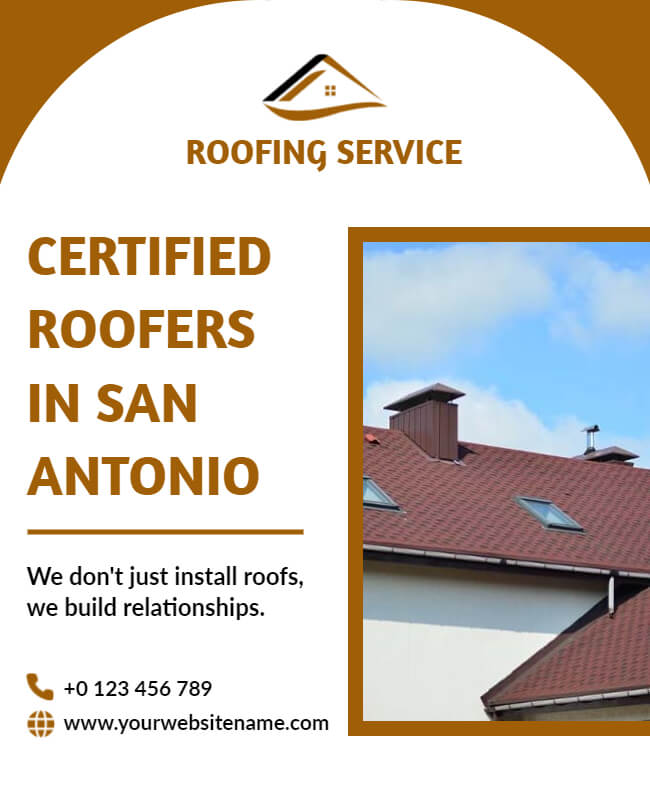 Showcase Your Brand in Roofing Flyer