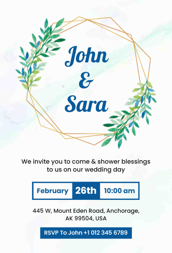 Modern Wedding Invitation