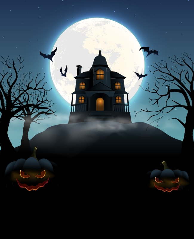 Spooky Night Halloween Flyer Background