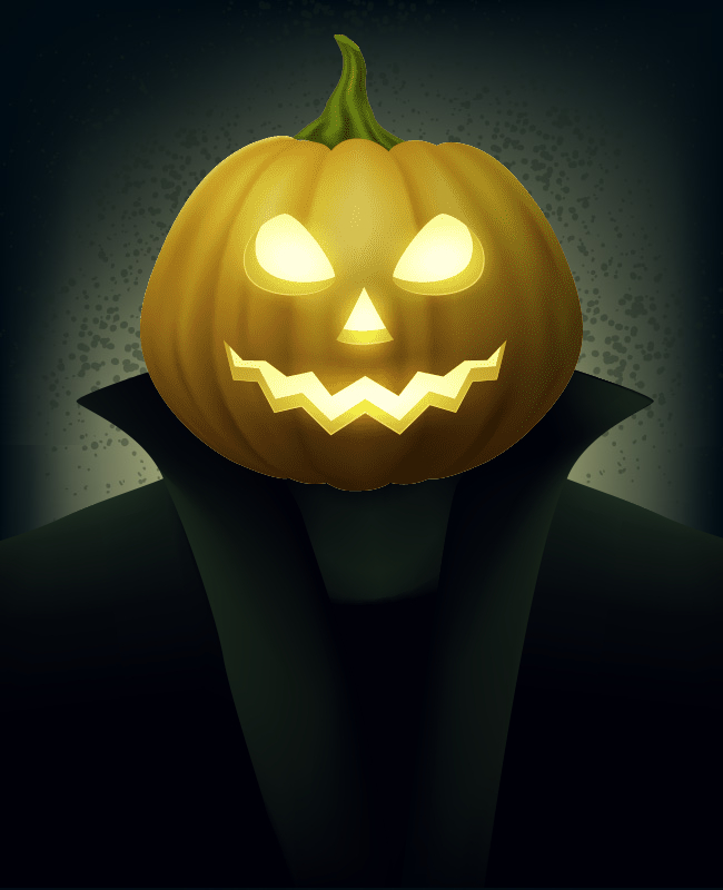 Pumpkin Flyer Background for Halloween
