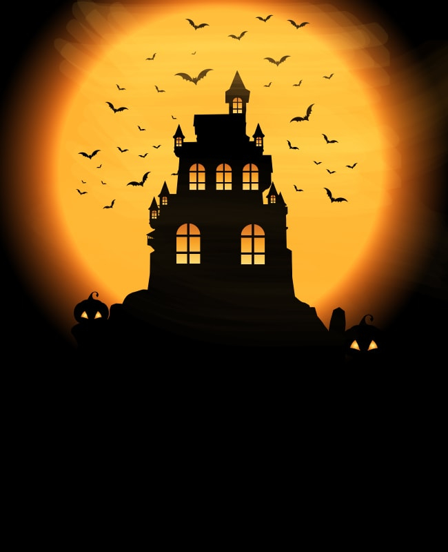 Mysterious Moonlight Halloween Flyer Background