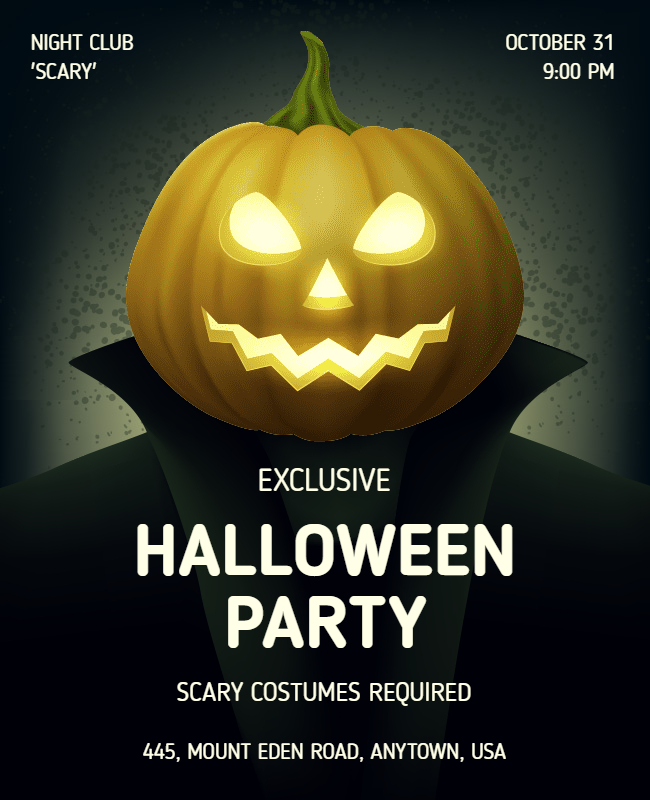 halloween party flyer