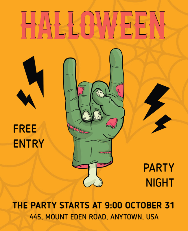 Halloween Party Night Flyer Design