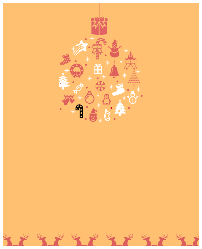Joyful Color Christmas Flyer Background