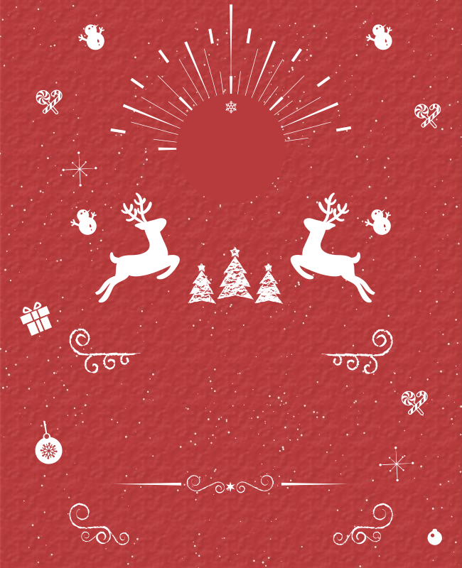 Aesthetic Christmas Flyer Background