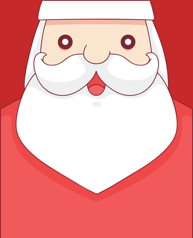 Santa Clause Design for Flyer Background