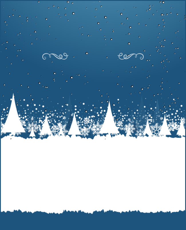 Snowflake Pattern Christmas Flyer Background