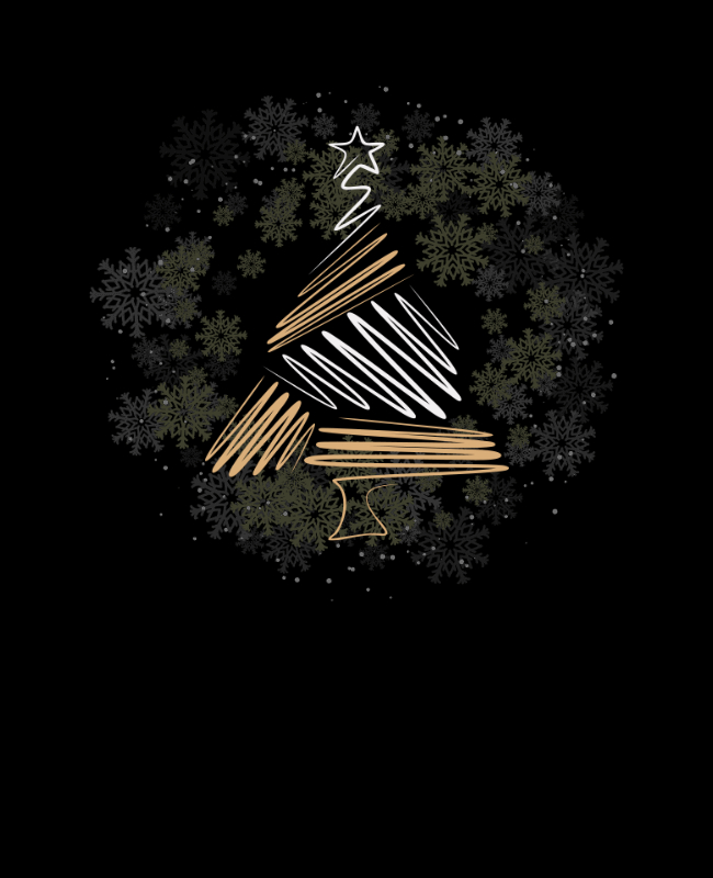 Christmas Tree Flyer Background Design