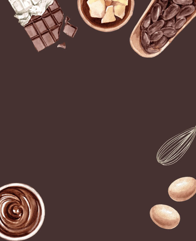 Mouthwatering Brown Medley Flyer Background