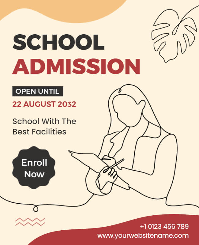 Student Admission Flyer