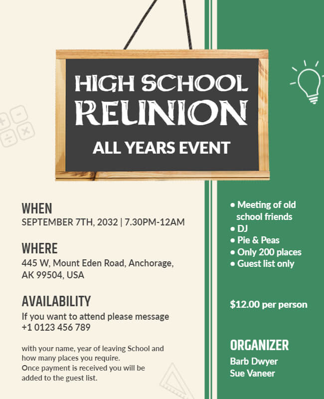 Student Reunion Flyer