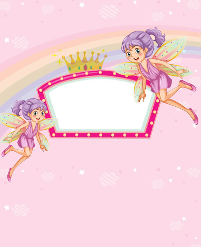 Fairy-Themed Birthday Flyer Background