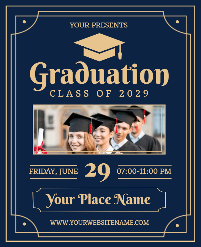 graduation event flyer