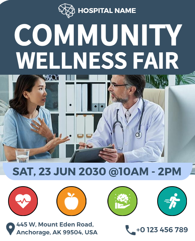 Community Wellness Fair Flyer