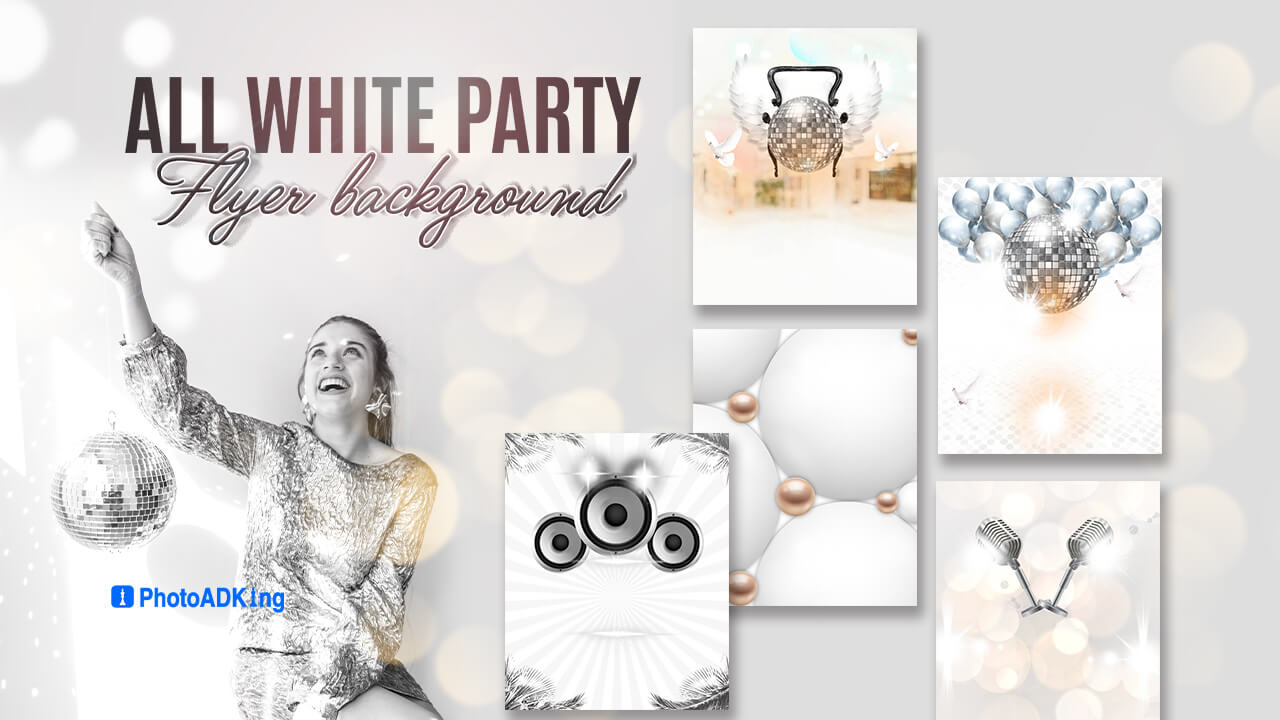 white flyer backgrounds
