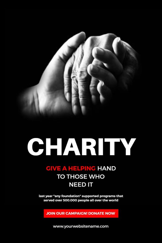 non profit charity flyer template