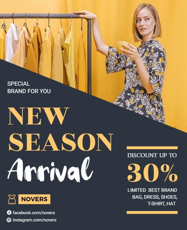 season arrival fashion flyer template