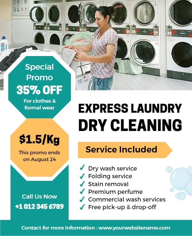 laundry flyer template