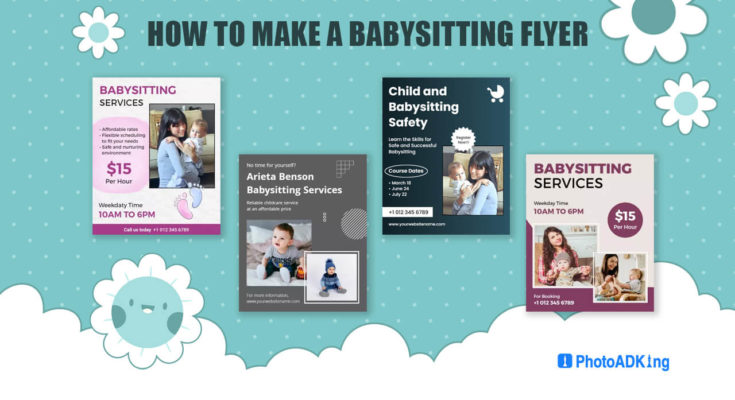 how to make babysitting flyer