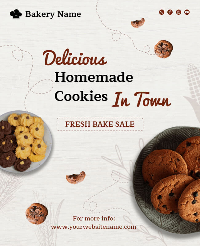 Homemade Goodies Bake Sale Flyer 