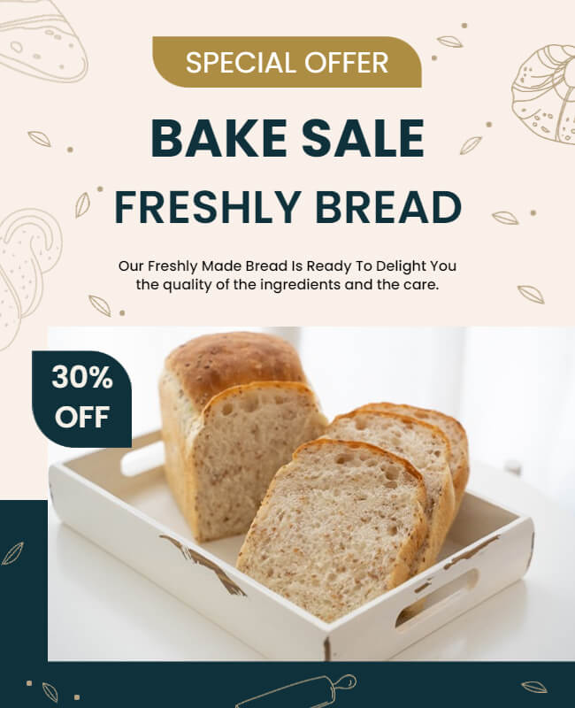 The Great Freshly Baked Sale Flyer 