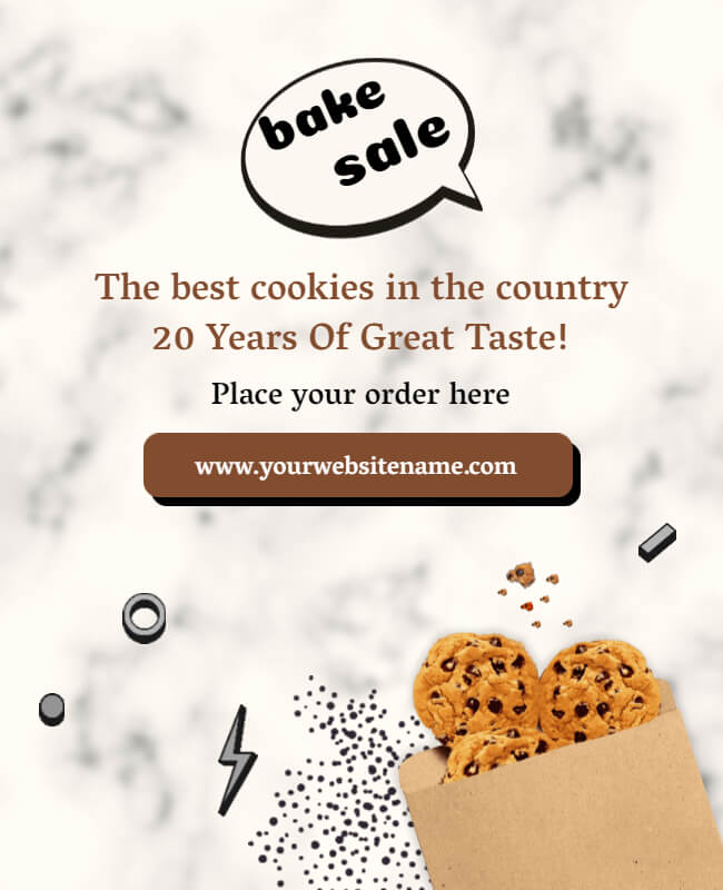 Cookies Bake-Off Sale Flyer Idea