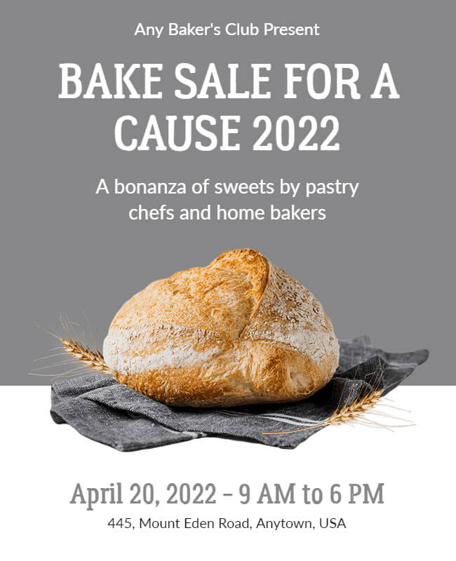 Bake Sale Frenzy Flyer Idea