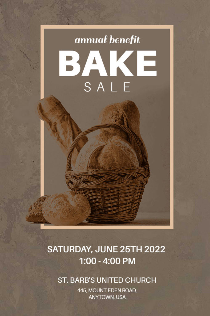 Bake Sale Wonderland Flyer Idea