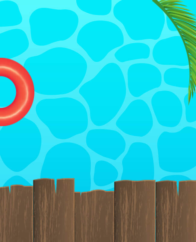 Aqua Fun Pool Party Flyer Background