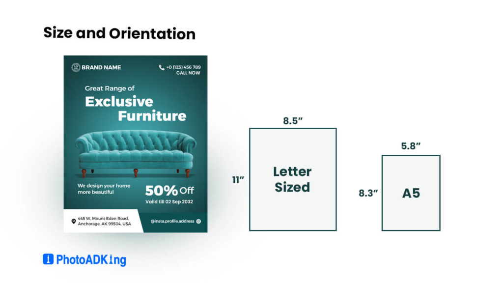 Flyer Format Size and Orientation