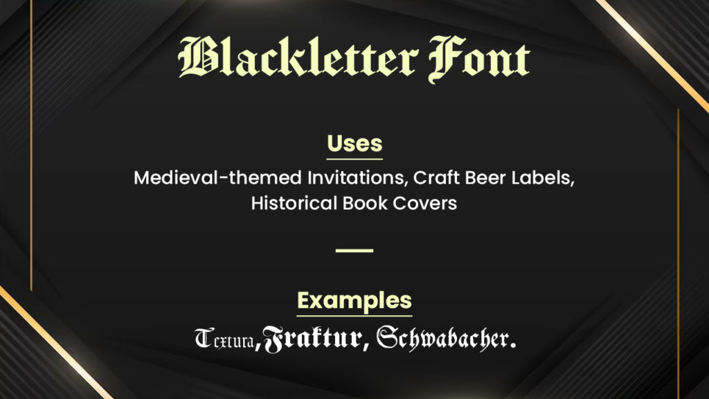 Blackletter Fonts 