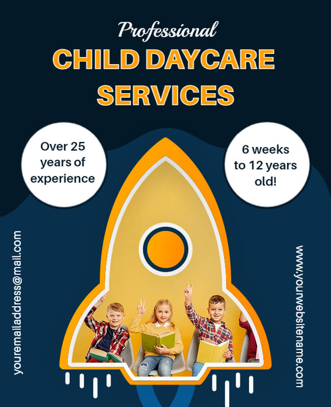 Quality Daycare for Children Flyer Idea
