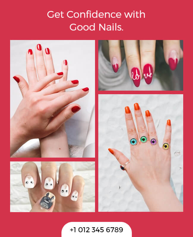Nail Art Flyer Mood Board