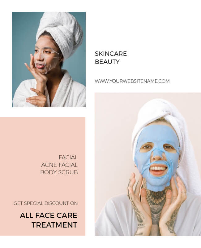 Skincare Beauty Flyer Mood Board