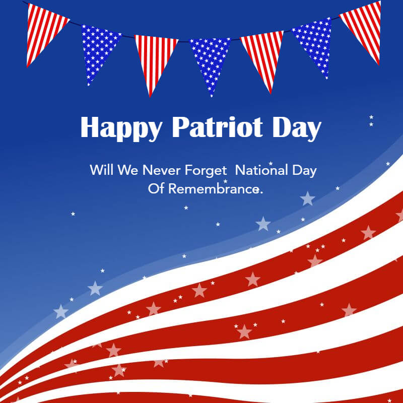 Flag of Remembrance Patriot Day Poster