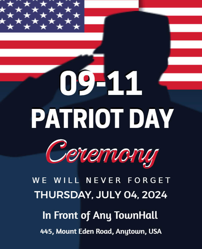 Patriot Day Ceremony Poster
