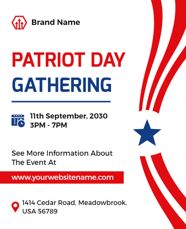 Patriot Day Gathering Poster