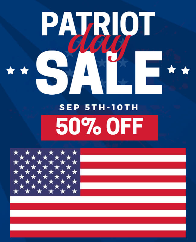 Patriot Day Sale Poster
