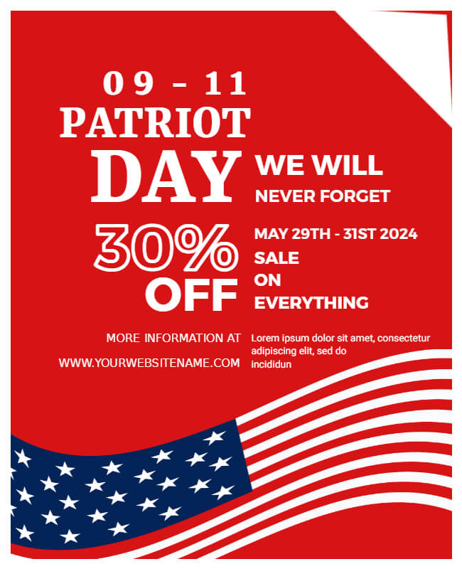 Patriot Day Offer Poster
