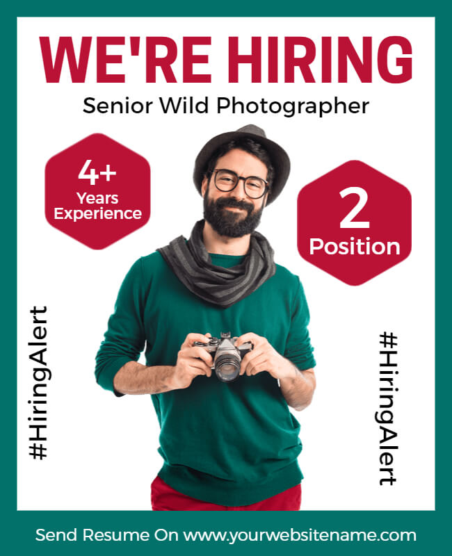 Photographer Recruitment Poster