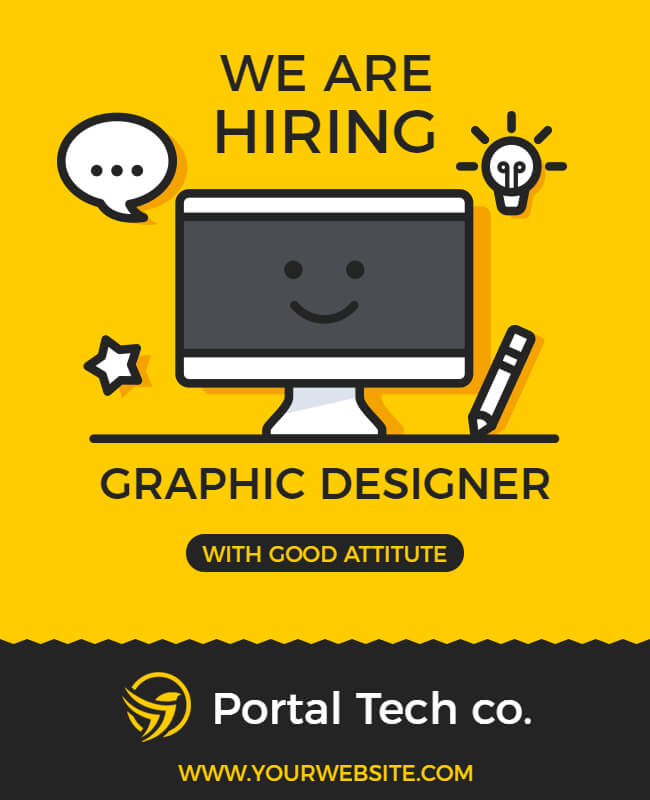 Graphic Designer Recruitment Poster